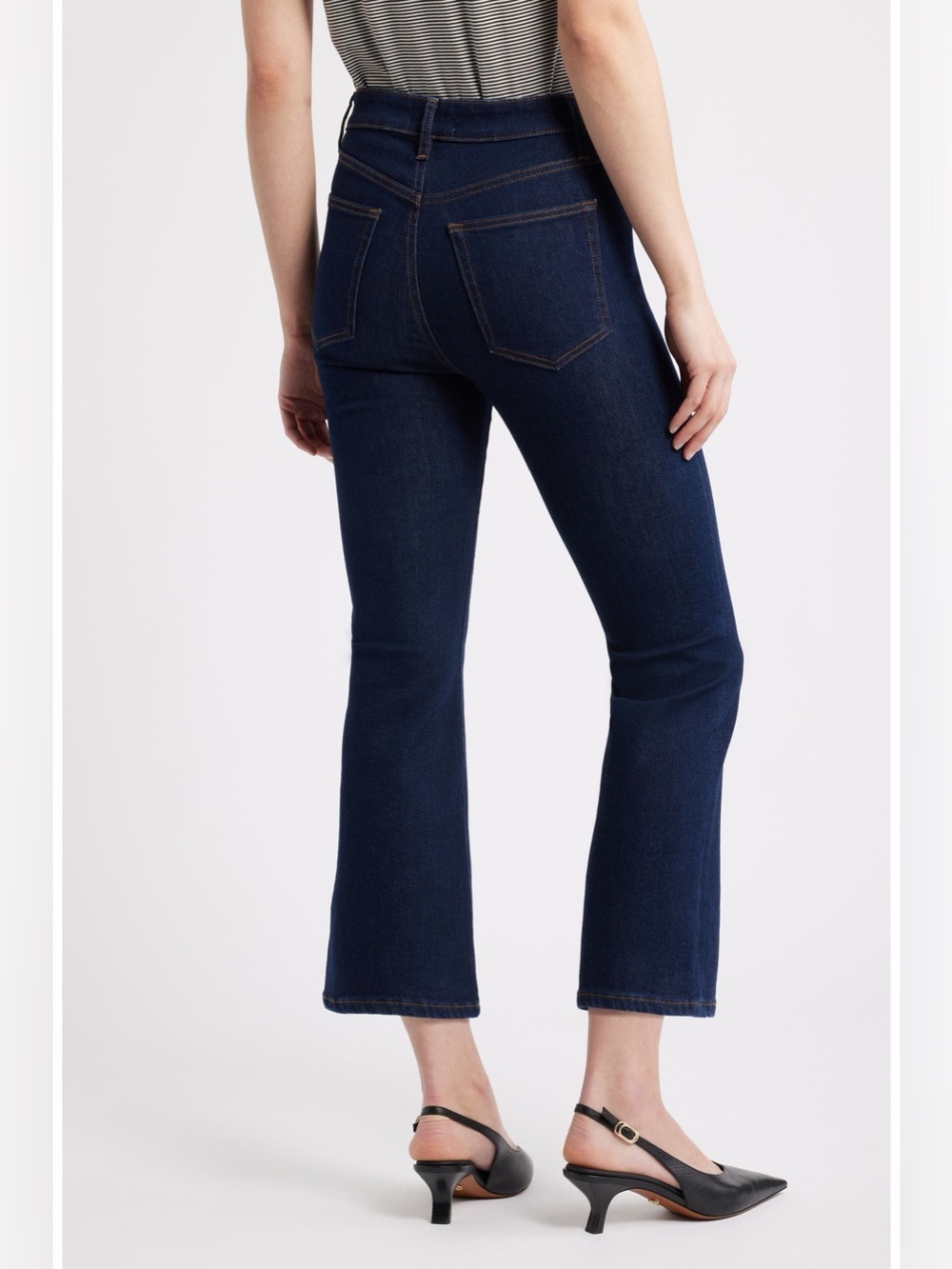 Frame The Reboot High Waist Crop Flare Jeans - Picture 2 of 9
